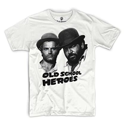 Bud Spencer - Old School Heroes - T-Shirt weiss