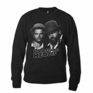 Bud Spencer & Terence Hill - Old School Heroes - Sweatshirt (schwarz)