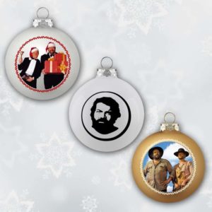 Bud Spencer & Terence Hill - Christbaumkugeln / Weihnachtskugeln (3er Set)