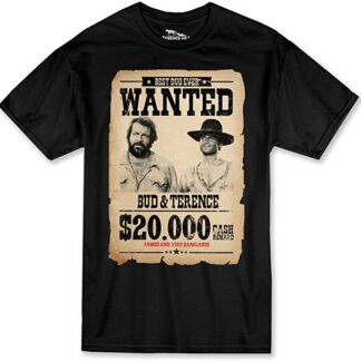 Bud Spencer Terence Hill - Wanted $20.000 T-Shirt schwarz)