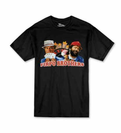 Terence Hill Bud Spencer T-Shirt Herren - Zwei sind Nicht zu bremsen - Firpo Brothers (schwarz)